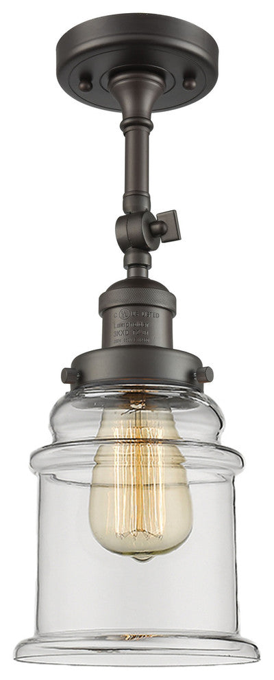 Innovations Lighting 201F-Ob-G182 1 Light Semi-Flush Mount
