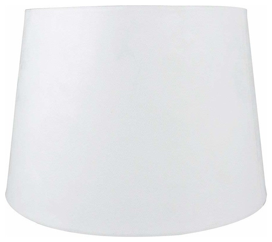 12" Suede Hardback Lamp Shade, Off White