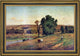 George Inness Landscape With Figure Framed Premium Canvas Print, 16"x24"