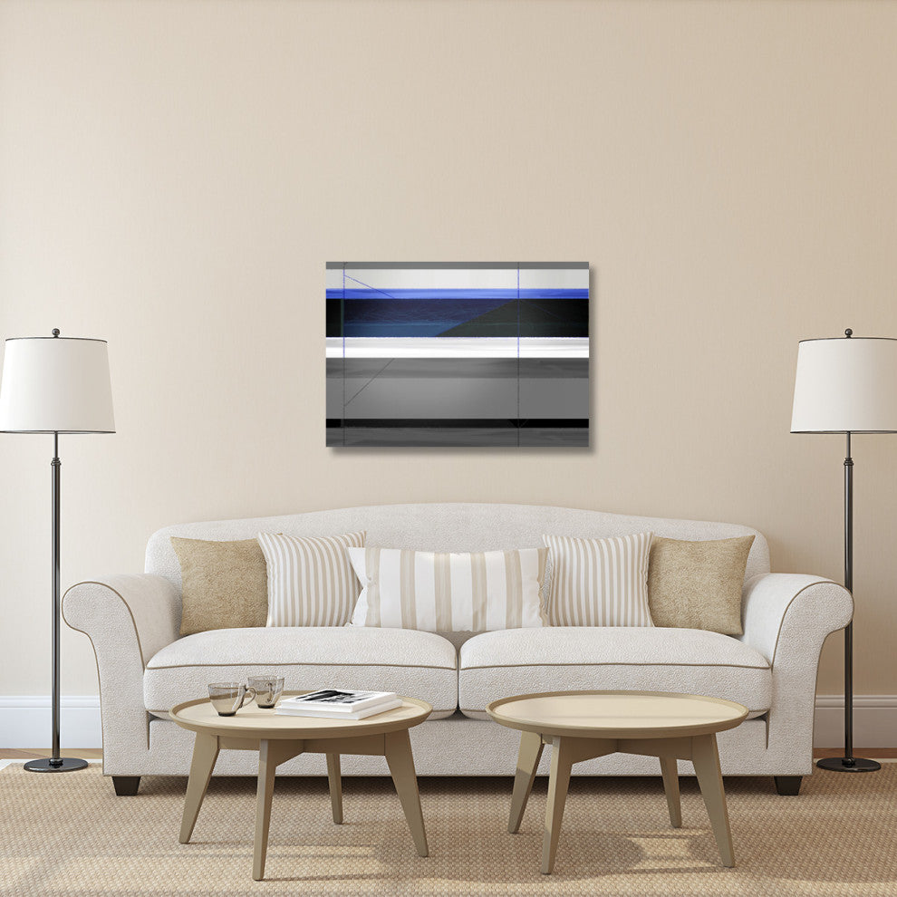 "Abstract Grey And Blue" Fine Art Print