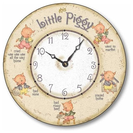 Vintage-Style Nursery Rhyme Clock