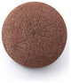 Boba Round Pillow, Red Sedona Basketweave Textured, 14"
