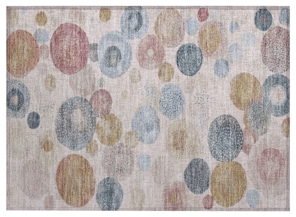 Machine Washable Indoor/Outdoor Chantille ACN1896 Blush 1'8" x 2'6" Rug