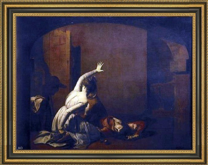 Joseph of Derby Romeo and Juliet Framed Premium Canvas Print, 18"x24"