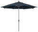 11' Champagne Auto-Tilt Crank Aluminum Umbrella, Sapphire Pacifica