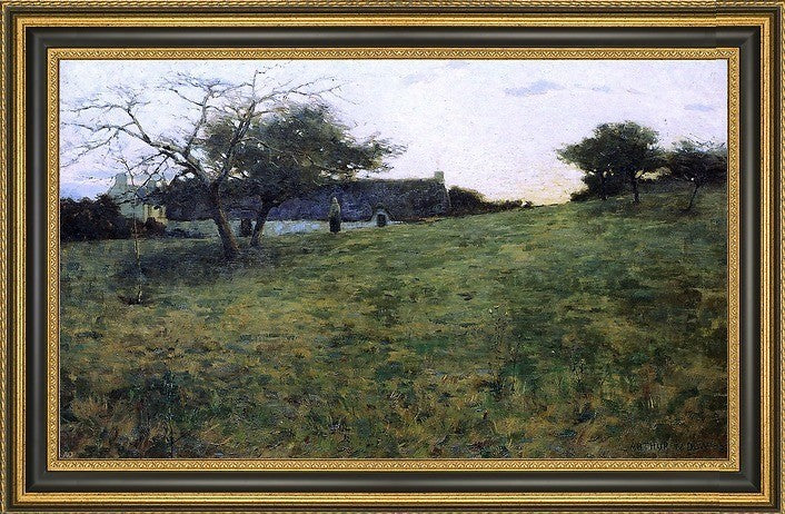 Arthur Wesley Dow Au Soir Framed Premium Canvas Print, 16"x24"