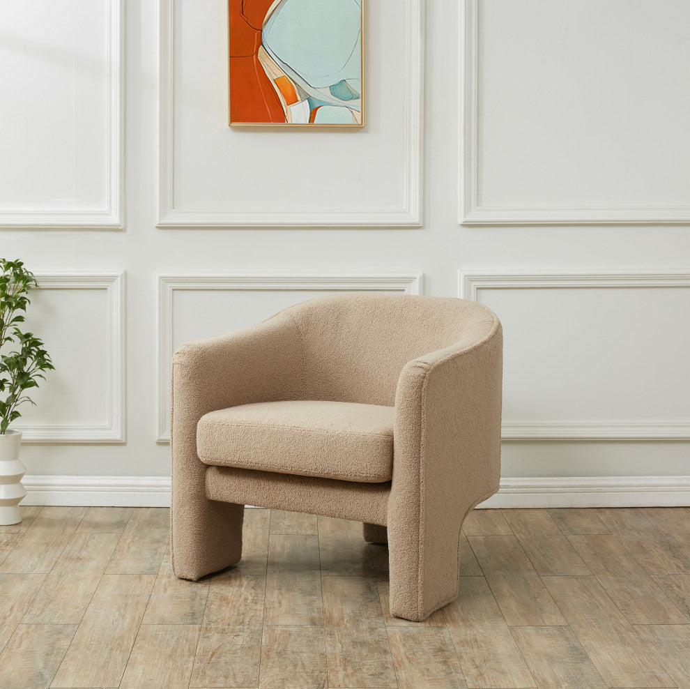 Safavieh Couture Londyn Upholstered Accent Chair, Brown