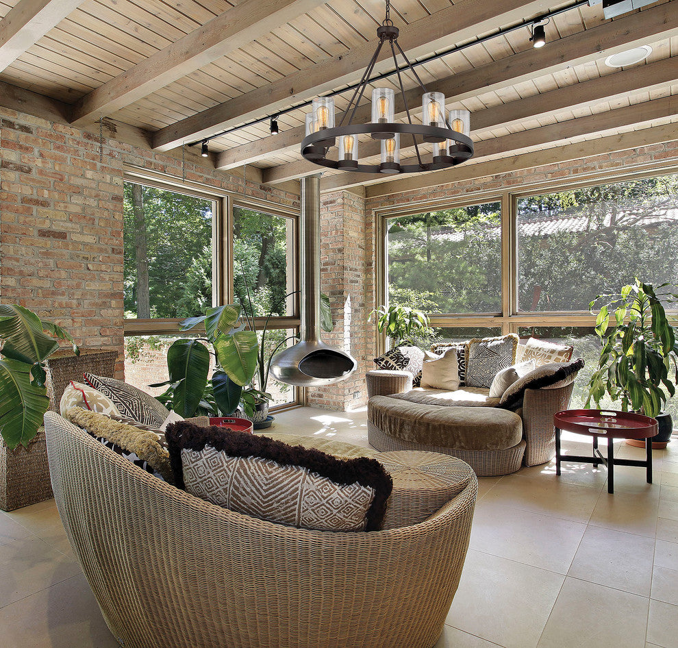 8-Light Outdoor Chandelier