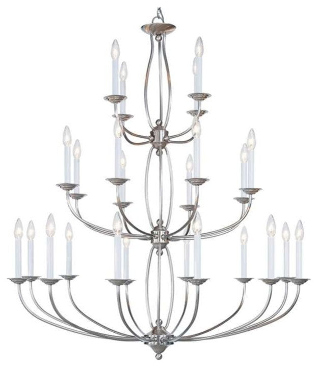 Home Basics Chandelier, Brushed Nickel