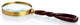 Magnifying Glass, Mahogany and Antique Brass