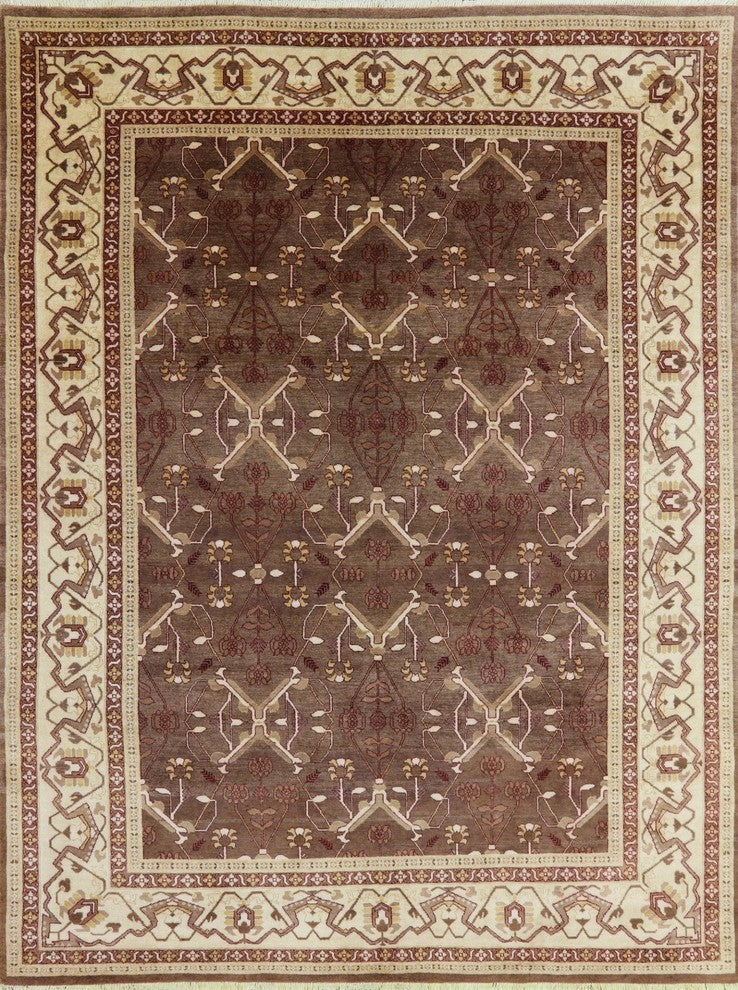 9'x12' Hand Knotted Oriental Peshawar Rug, P2582