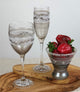 Pewter Vine Wine Glasses, Set of 2