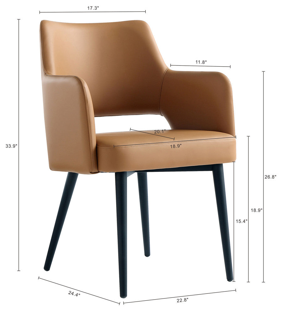 Manhattan Comfort Tremont Dining Arm Chair, Set of 2