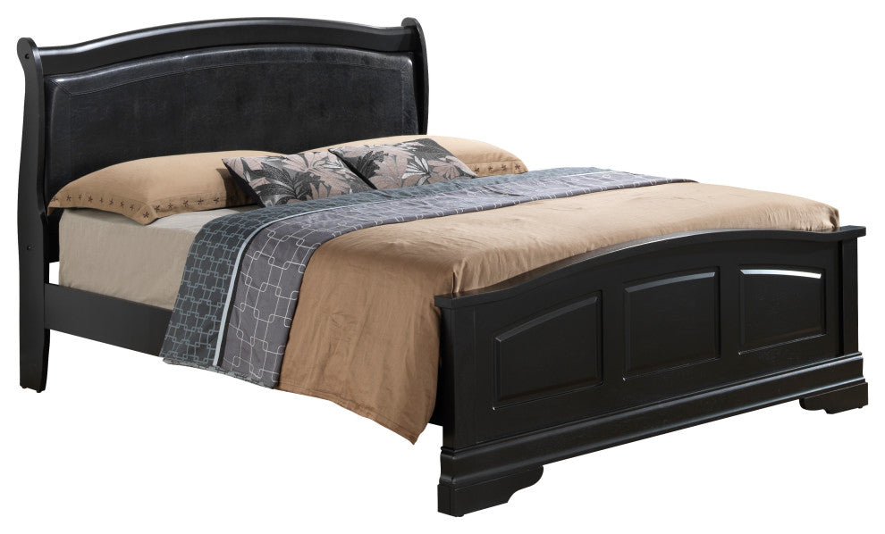 Lobitos Bed, Black, Queen