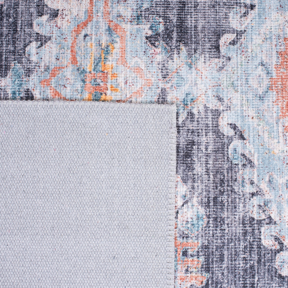 Safavieh Serapi SEP382 Rug Machine-Washable, Terracotta/Blue, 8'x10'