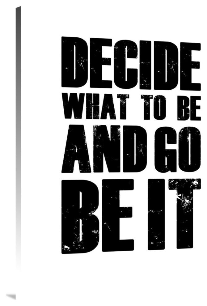 "Be It Poster White" Fine Art Print