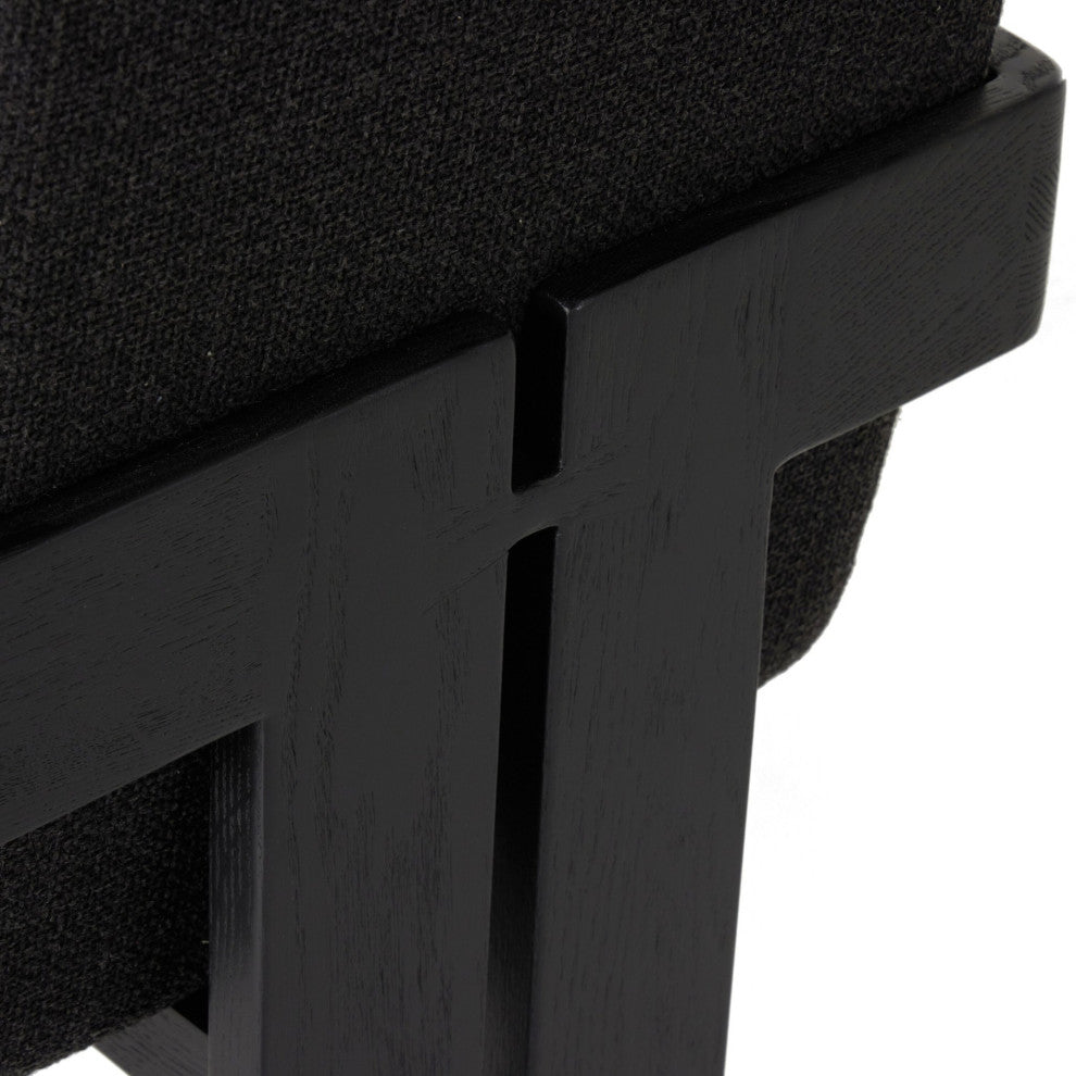Roxy Dining Armchair Gibson Black, Brushed Ebony Oak