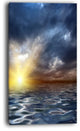 "Incredible View of Typical Sunrise" Seashore Canvas Wall Art, 16"x32"