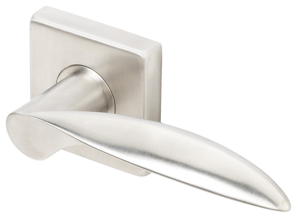 Stratus Lever, Tubular Passage, Satin Stainless Steel, 2-3/8" Backset