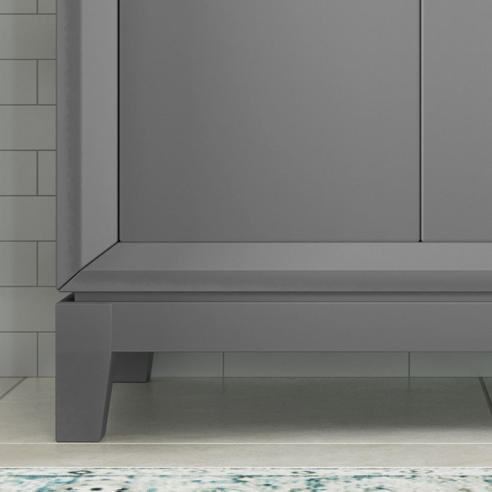 The Ezra Bathroom Vanity, Cashmere Gray, 72", Double Sink, Freestanding