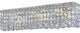 Elegant Maxim Vanity Light, Chrome Finish With Royal Cut Crystal