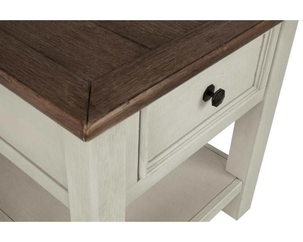 Bolanburg Casual Two-Tone Rectangular End Table