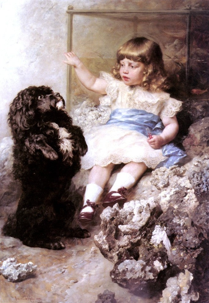 Ferdinand Keller Mach Mennchen' - 18" x 27" Premium Canvas Print