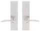 Crest Lever, Full Dummy Tubular Pair, Left Hand, Satin Stainless Steel