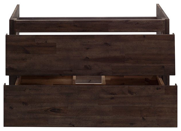 Formosa Wall Hung Double Sink Modern Bathroom Cabinet, 58"
