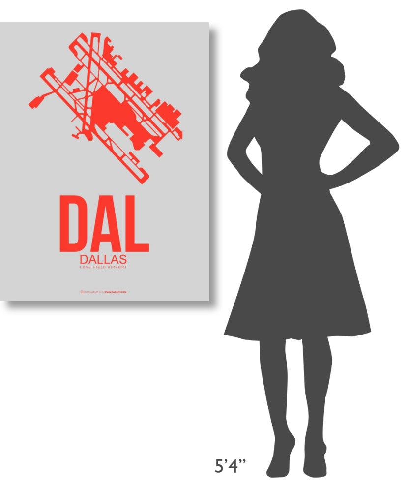 "DAL Dallas Poster 1" Fine Art Print