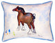 Pair of Betsy Drake Clydesdale Large Indoor/Outdoor Pillows 16x20