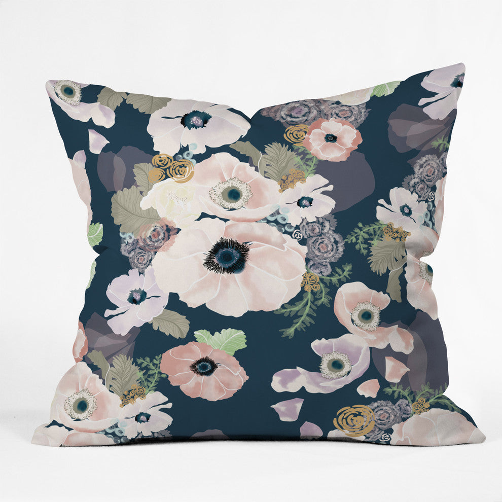 Khristian A Howell Une Femme In Blue Throw Pillow