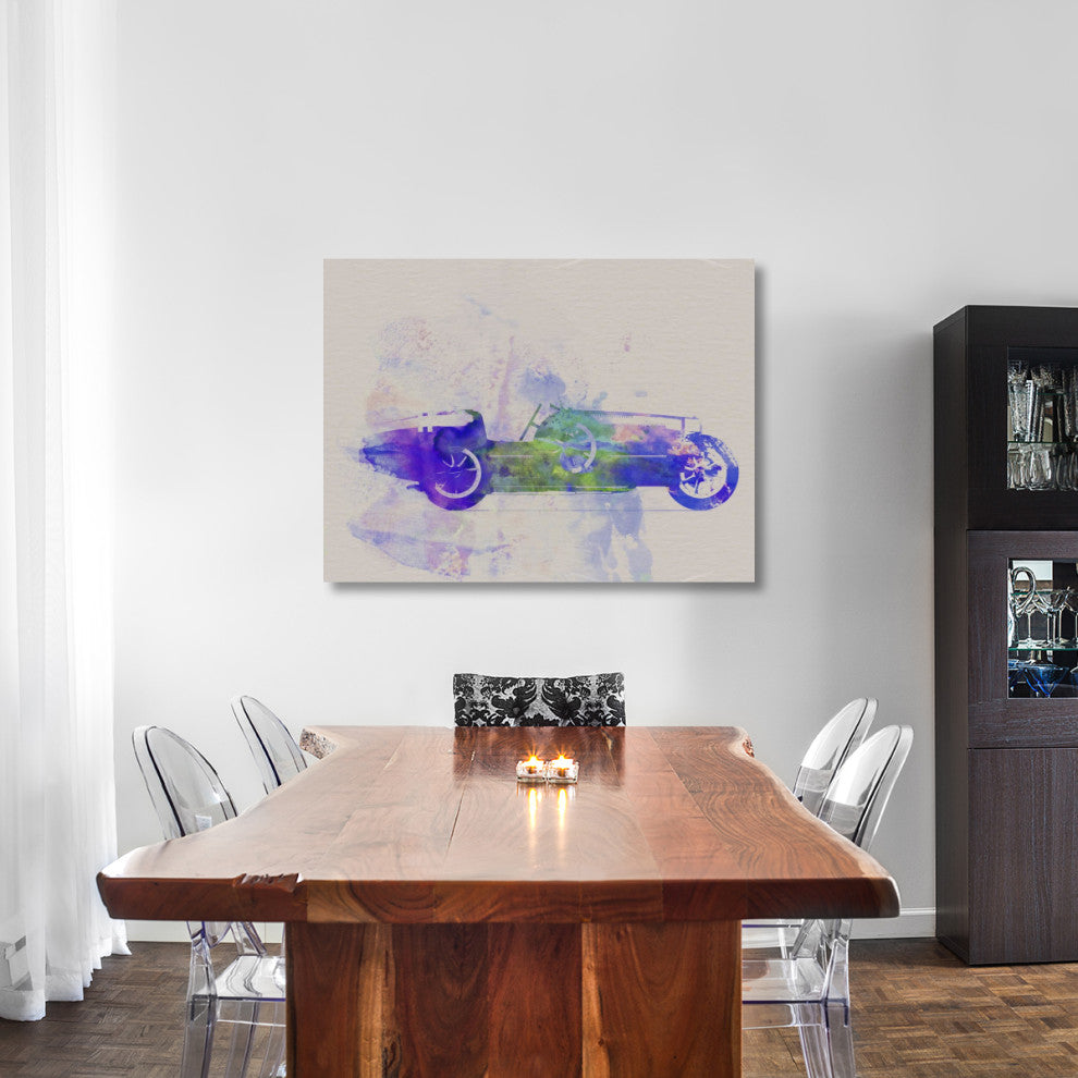 "Bugatti Type 35 R Watercolor 2" Fine Art Print