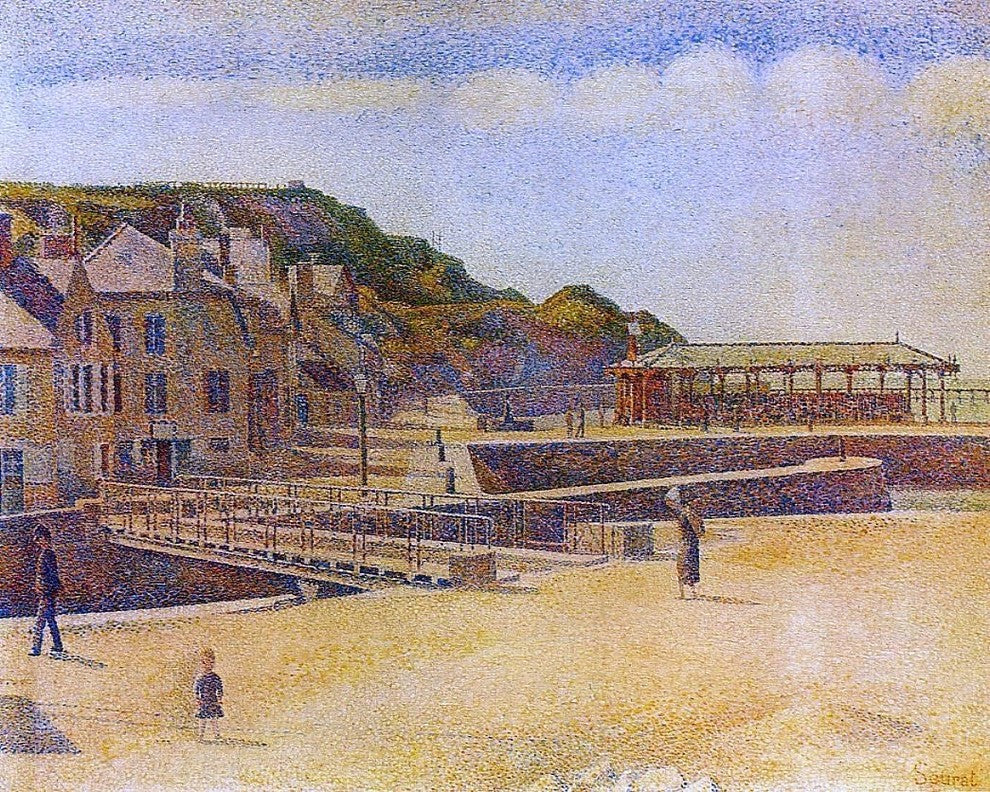 Georges Seurat Port-en-Bessin - 20" x 25" Premium Canvas Print