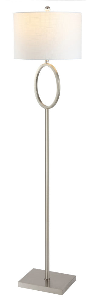 April Metal Modern Contemporary LED Floor Lamp, Nickel