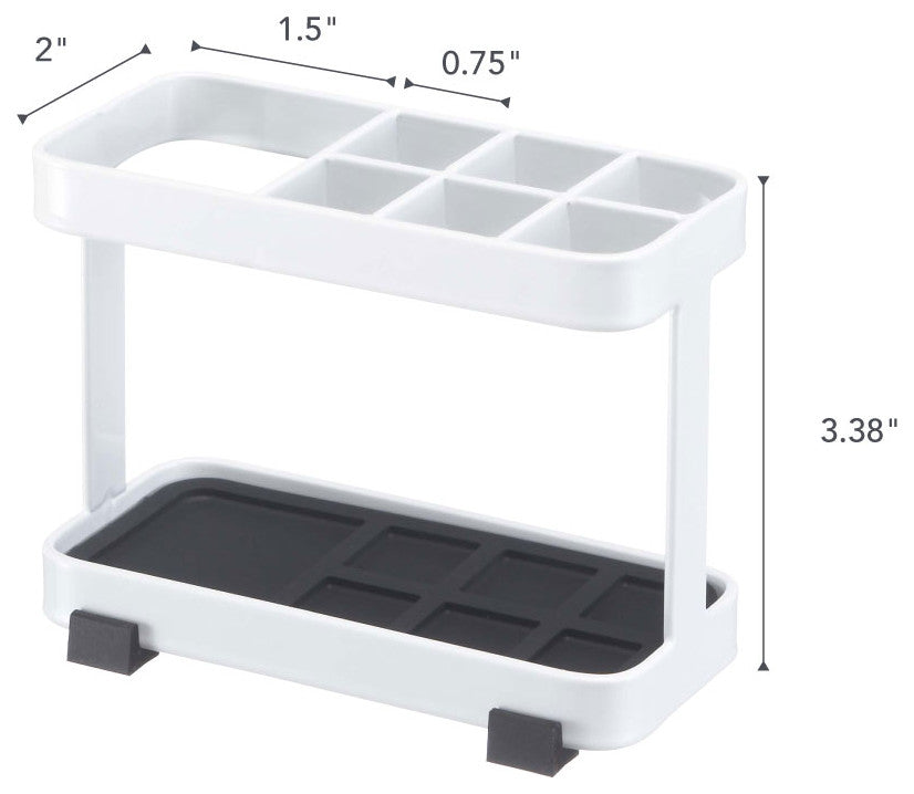 Tower Toothbrush Stand, White