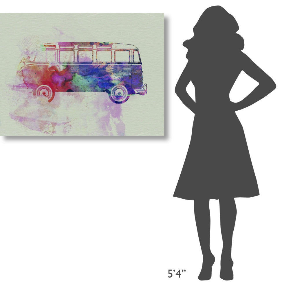 "VW Bus Watercolor" Fine Art Print