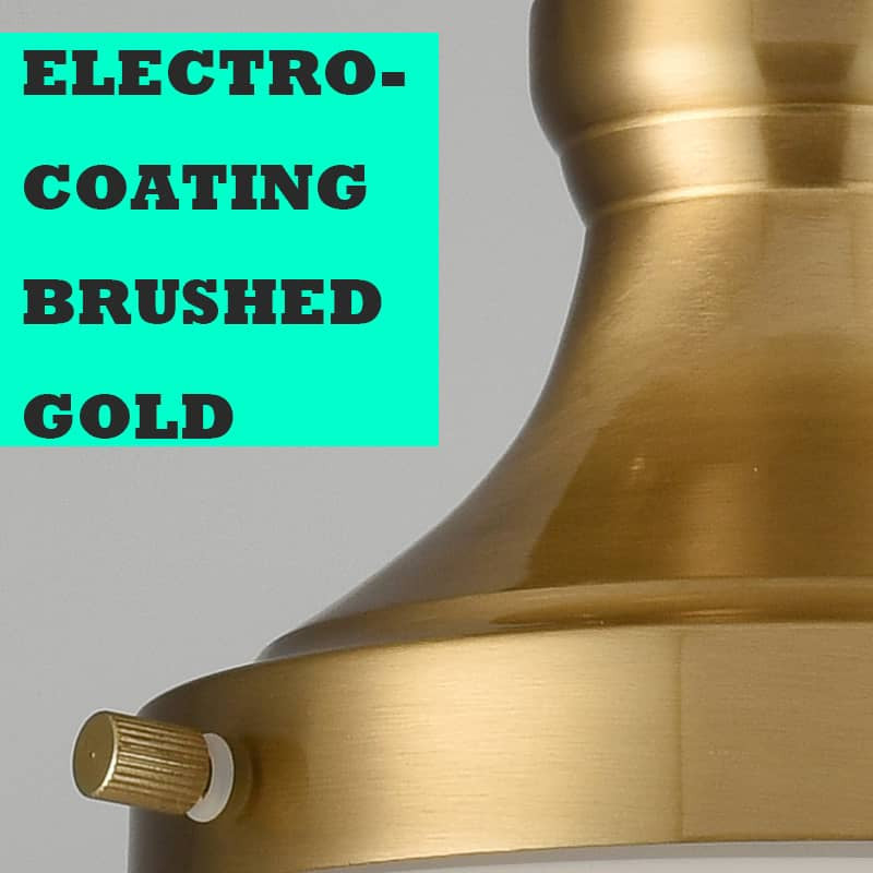 Modern Semi Flush Mount Ceiling Light Gold Schoolhouse Fixture