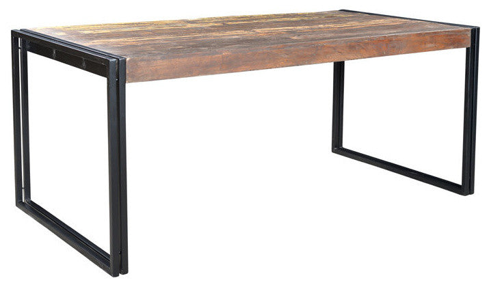 Timbergirl Old Reclaimed Wood Dining Table, 71"