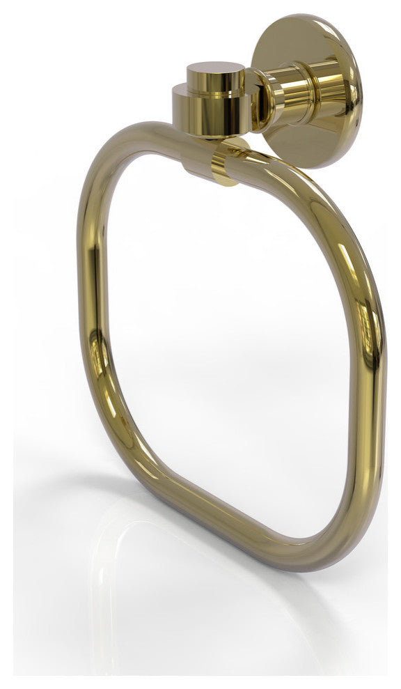 Continental Towel Ring, Unlacquered Brass
