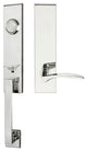 Crest Lever, Tubular Dummy Handleset, Left Hand, Polished Stainless Steel