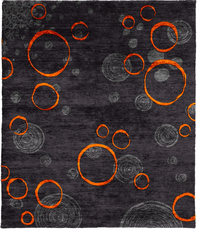 Hyrrokin B Hand Knotted Tibetan Rug, 10'x14'