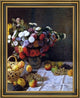 Claude Oscar Monet Flowers and Fruit Framed Premium Canvas Print, 21"x28"