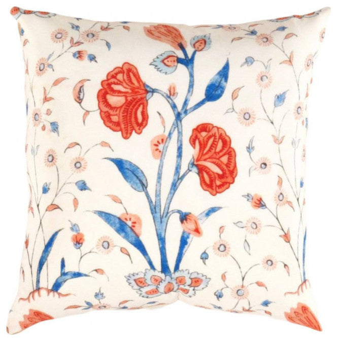 Pasargad Turkish Fine Silk Tropical Pillow 16"