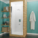 ANZZI Lancer Semi-Frameless Hinged Shower Door, Polished Chrome, 23" X 72"