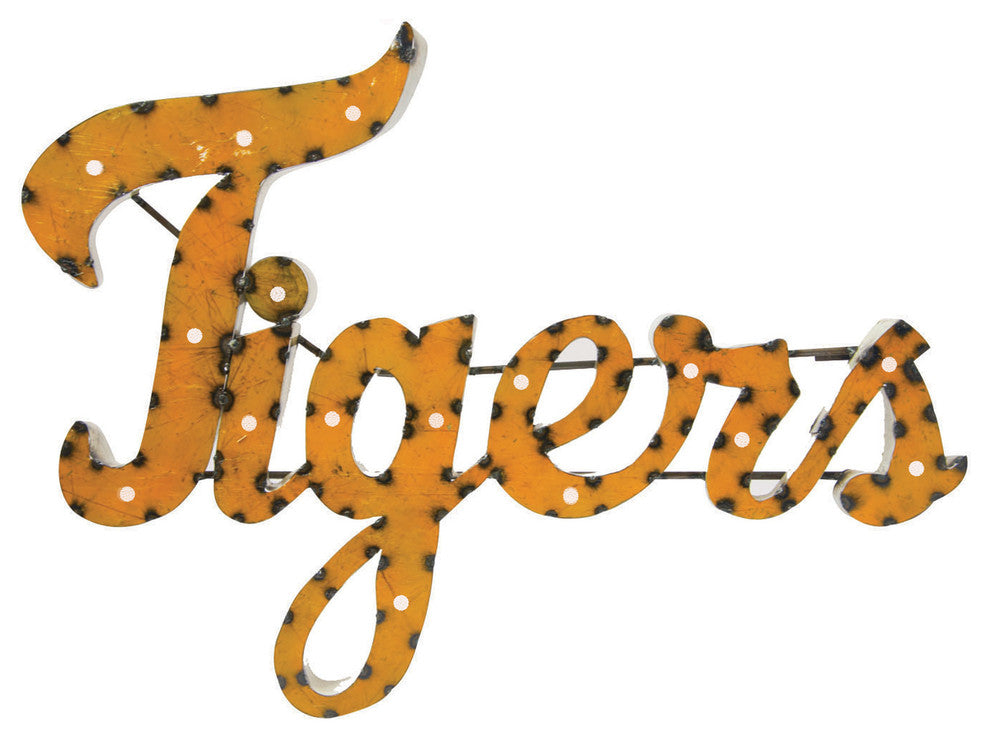 Illuminated Missouri Tigers Recycled Metal Wall Decor