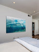 "White Splashing Surf" Painting Print on Wrapped Canvas, 45"x30"