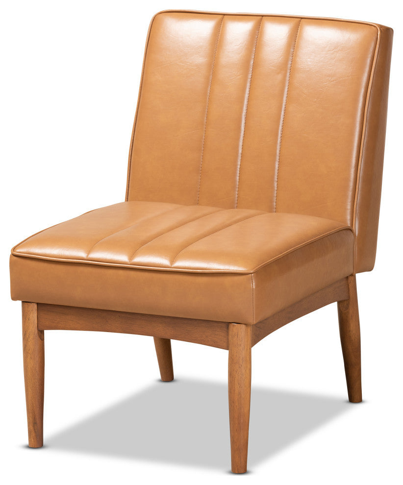 St Clair Modern Farmhouse Dining Chair, Tan
