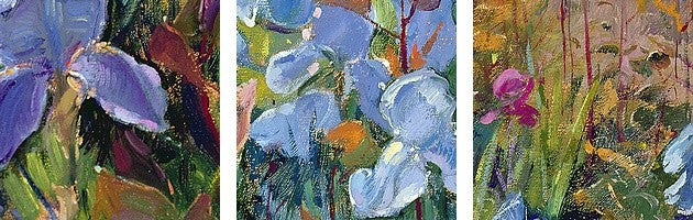 "The Iris Bed, 1993" Canvas Art, 30"x20"x1.25"