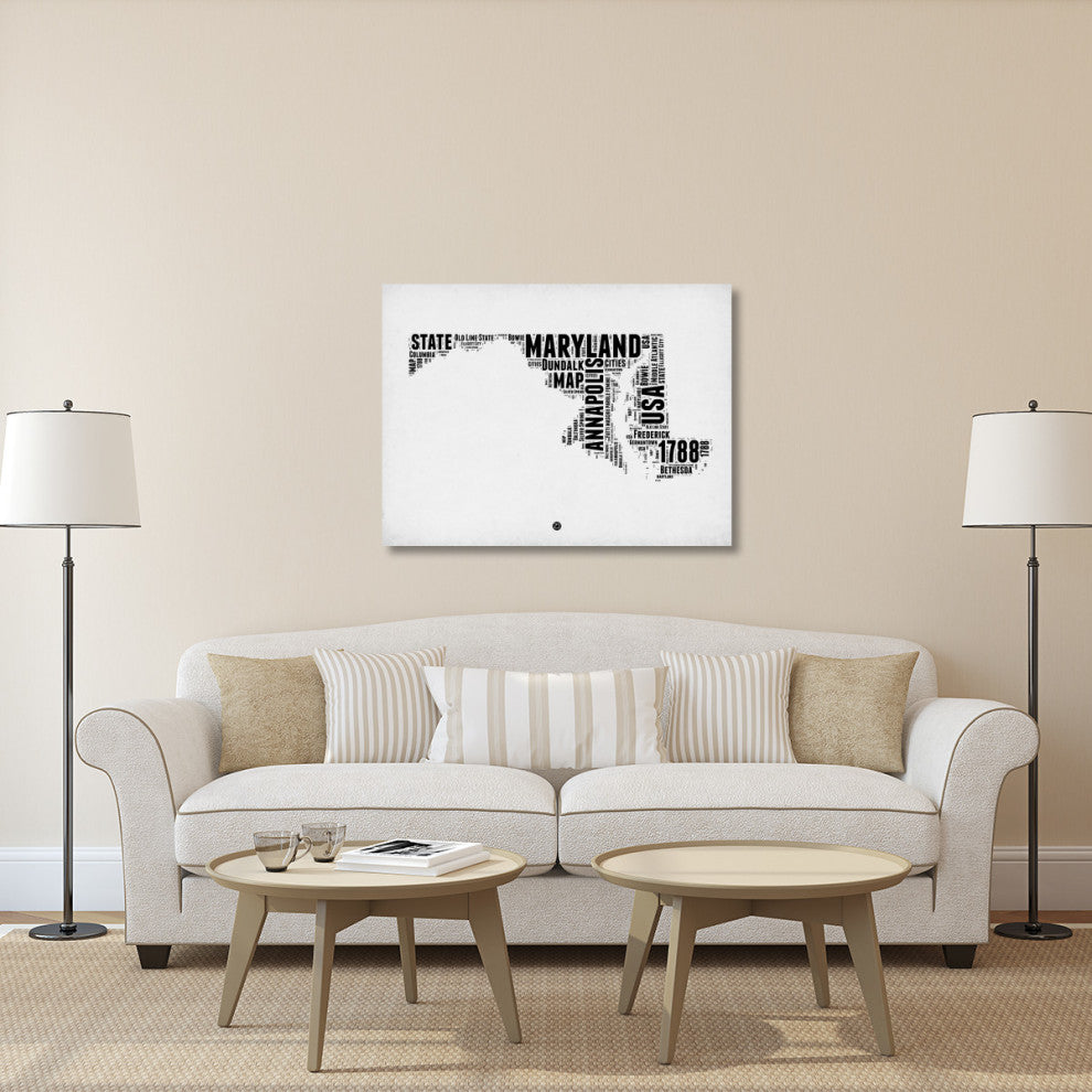 "Maryland Word Cloud 2" Fine Art Print